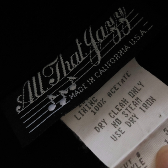 All That Jazz Vintage 80s Retro Sheer Floral Short Sleeve Blazer Jacket Womens - Picture 9 of 12